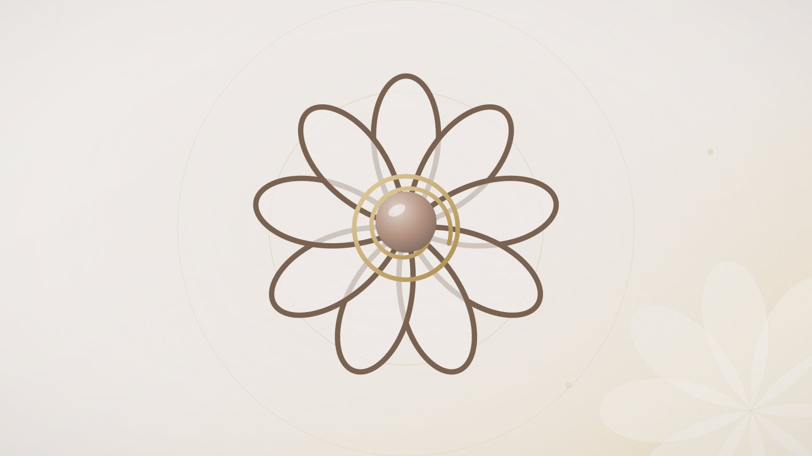 De Crystal Flower Foundation: bruin, met rookkwarts.