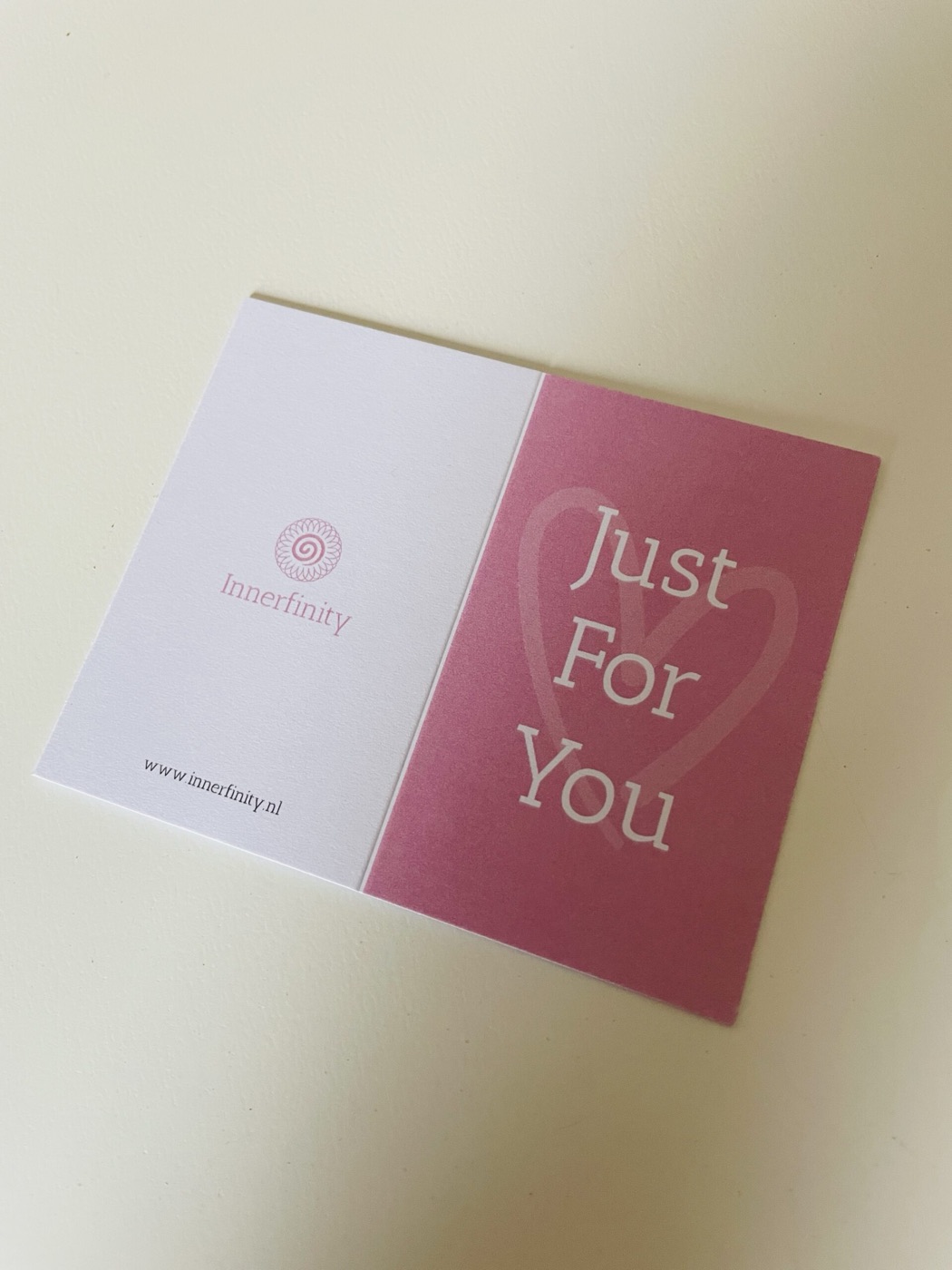 ‘Just For You’ Cadeaukaartje — Innerfinity